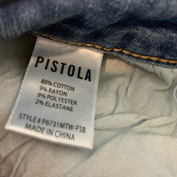 Pistola High Rise Skinny Jeans Medium Wash Size 32 - Picture 7 of 8